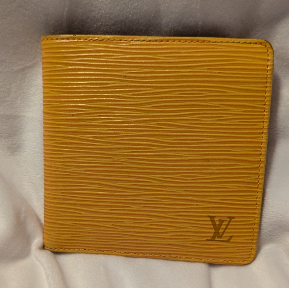 Louis Vuitton Epi Yellow Bifold Wallet